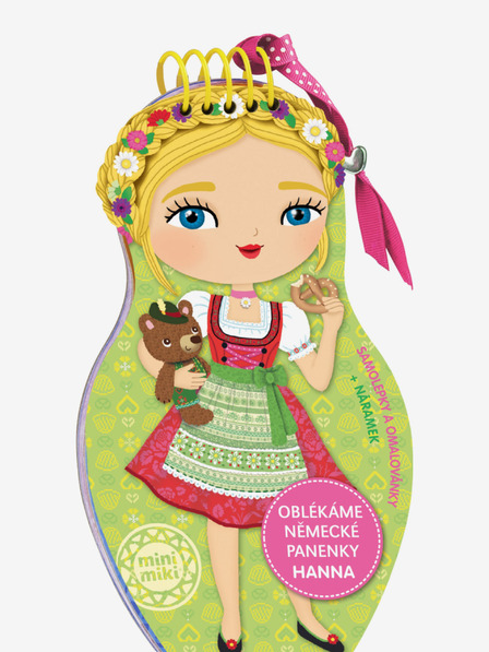 ELLA & MAX Oblačimo njemačke lutke HANNA - Bojanke