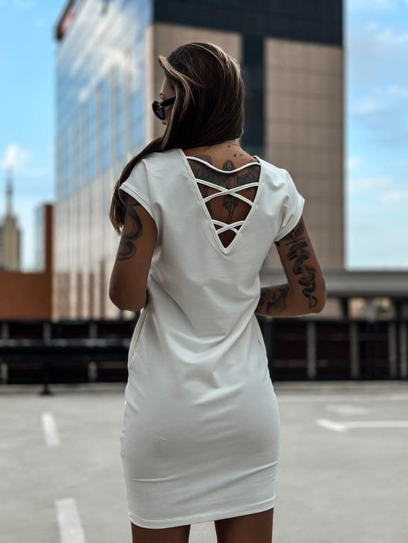 Edoti Edoti ženska bijela mini haljina