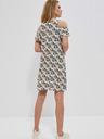Moodo Bijela ženska Moodo haljina s uzorkom