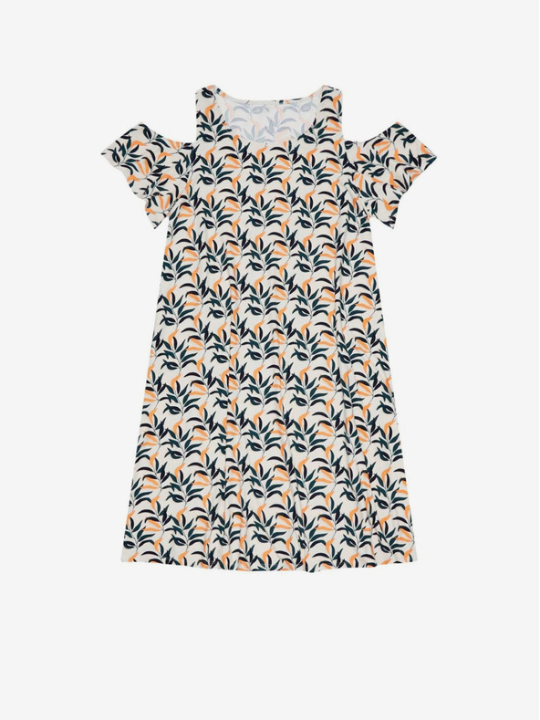 Moodo Bijela ženska Moodo haljina s uzorkom