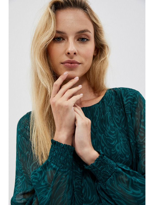 Moodo Moodo zelena ženska haljina