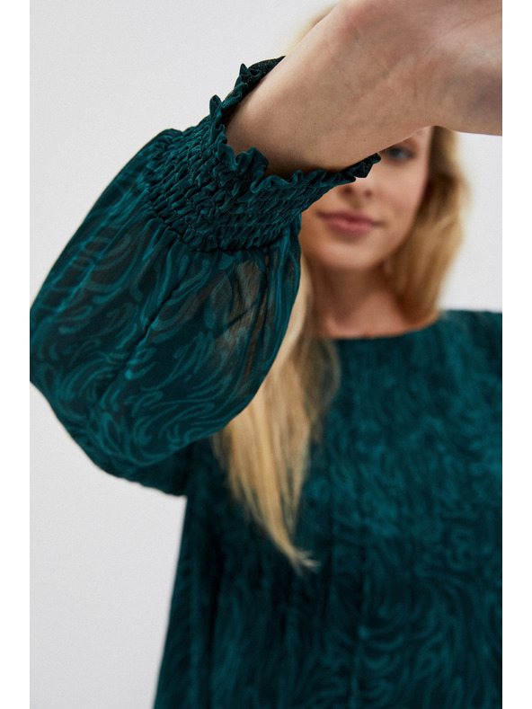 Moodo Moodo zelena ženska haljina