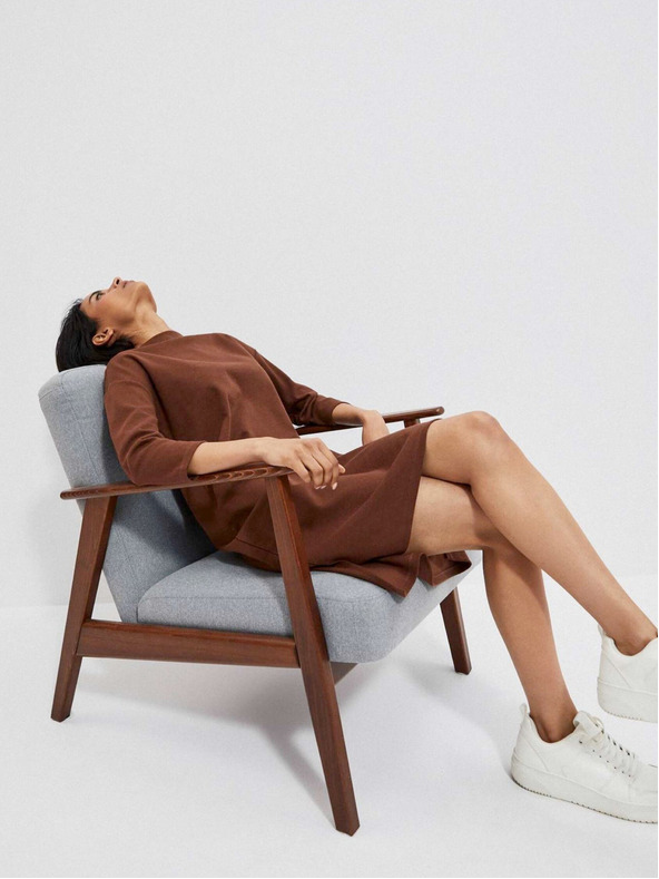 Moodo Smeđa ženska haljina Moodo