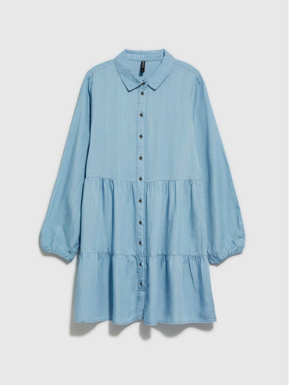 Moodo Moodo svijetloplava ženska košulja haljina