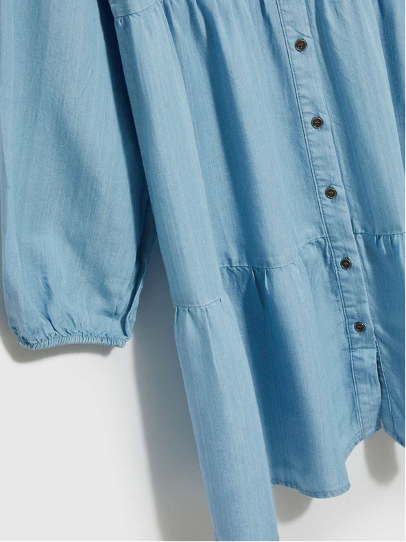 Moodo Moodo svijetloplava ženska košulja haljina