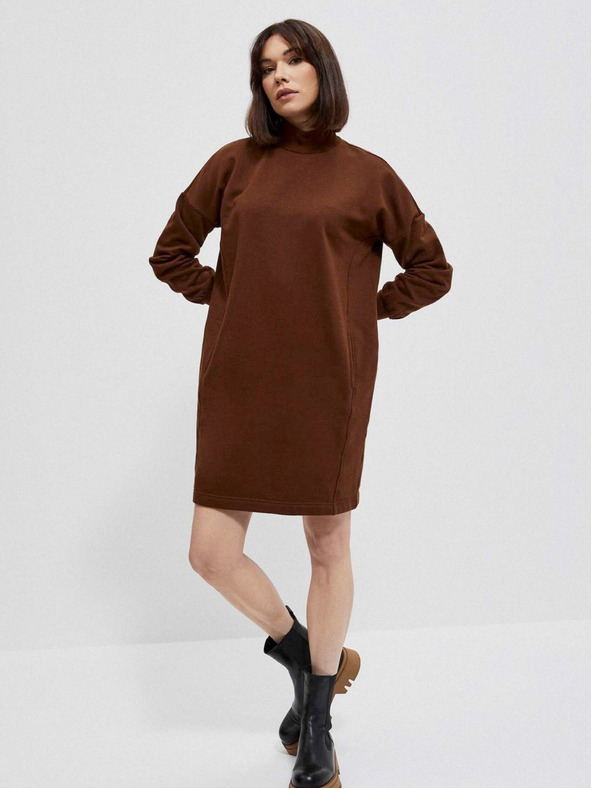 Moodo Smeđa ženska haljina Moodo