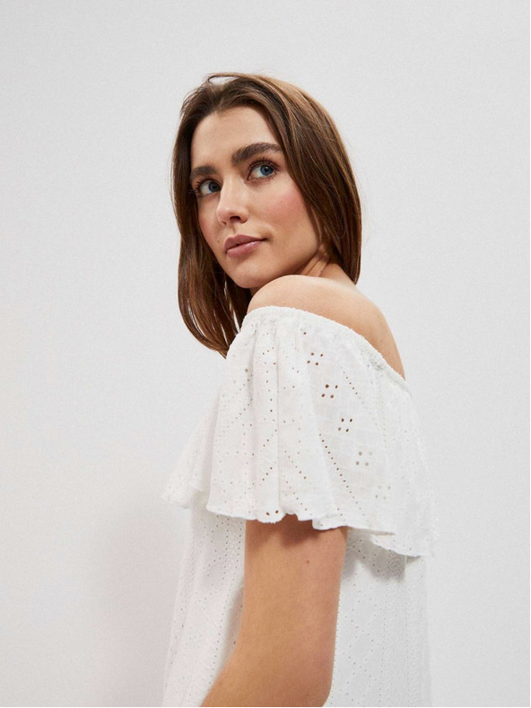 Moodo Bijela ženska haljina Moodo