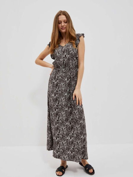 Moodo Bijelo-smeđa ženska cvjetna haljina marke Moodo