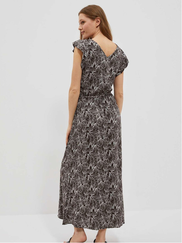 Moodo Bijelo-smeđa ženska cvjetna haljina marke Moodo