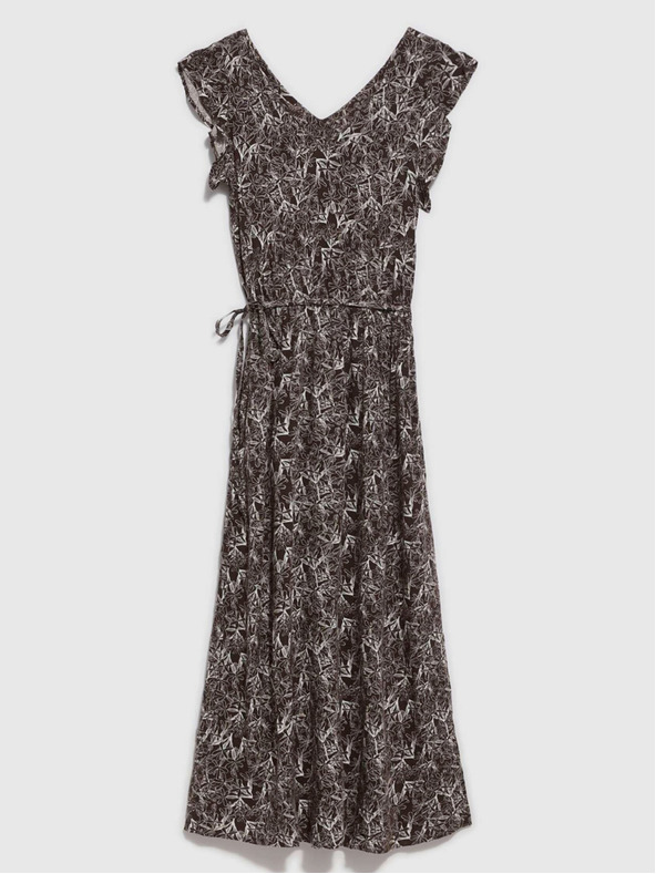 Moodo Bijelo-smeđa ženska cvjetna haljina marke Moodo