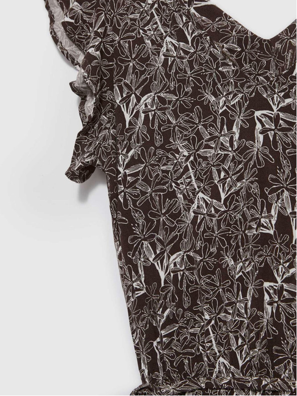 Moodo Bijelo-smeđa ženska cvjetna haljina marke Moodo