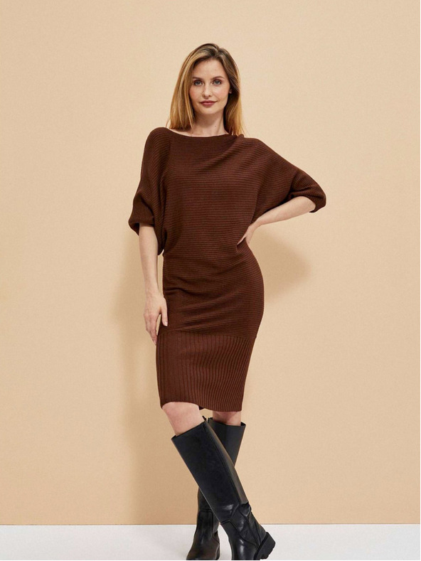 Moodo Smeđa ženska haljina Moodo