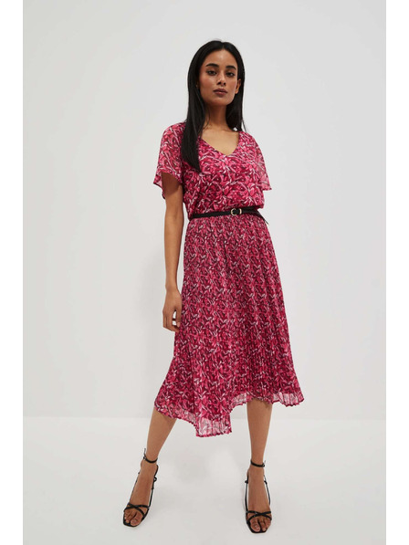 Moodo Moodo roza ženska cvjetna haljina