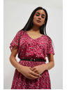 Moodo Moodo roza ženska cvjetna haljina