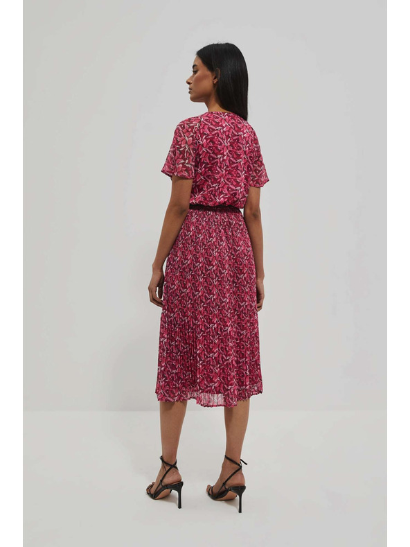 Moodo Moodo roza ženska cvjetna haljina