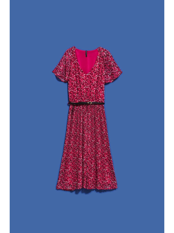 Moodo Moodo roza ženska cvjetna haljina