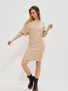 Moodo Bež ženska haljina Moodo