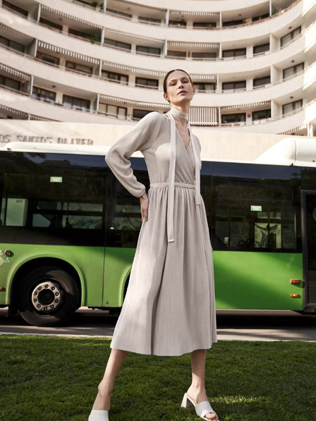 Moodo Ženska bež haljina MOODO