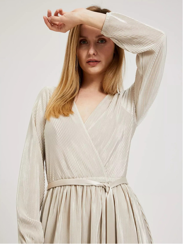 Moodo Ženska bež haljina MOODO