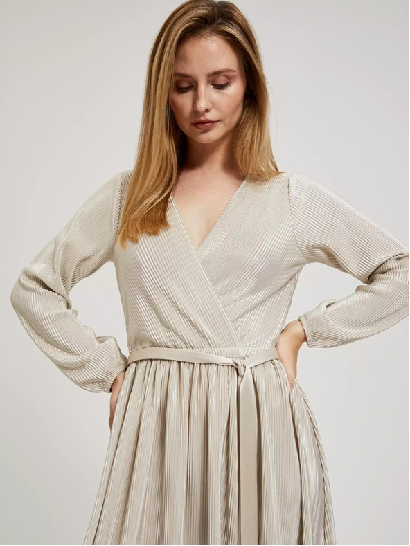 Moodo Ženska bež haljina MOODO