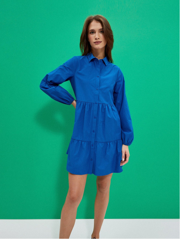 Moodo Moodo plava ženska košulja haljina