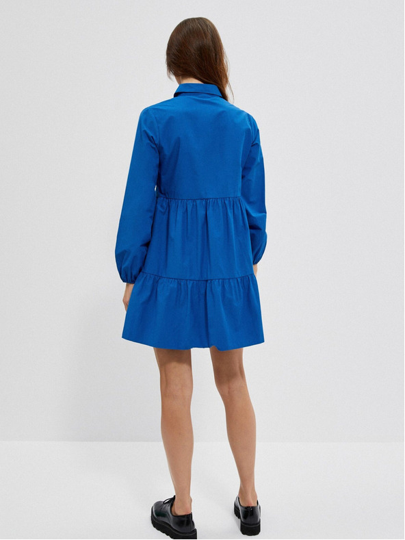 Moodo Moodo plava ženska košulja haljina