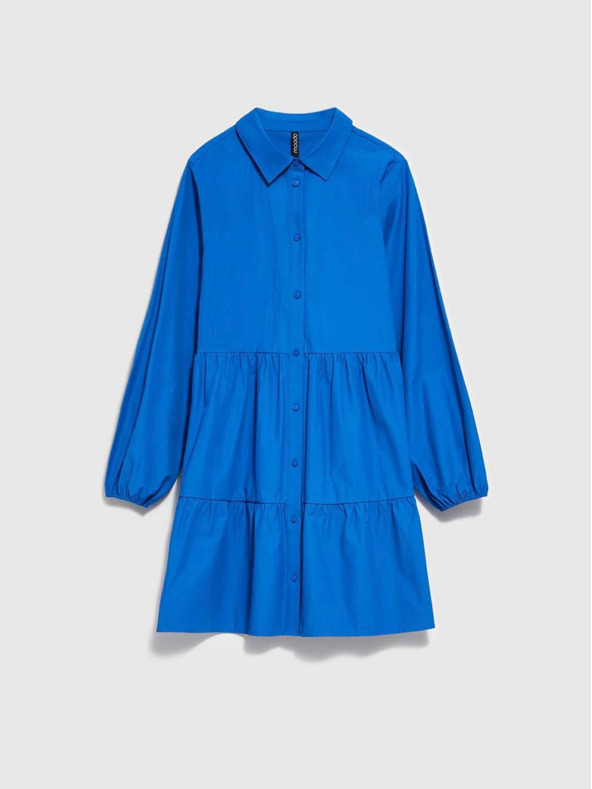 Moodo Moodo plava ženska košulja haljina