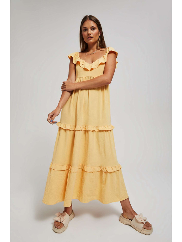 Moodo Žuta ženska haljina Moodo