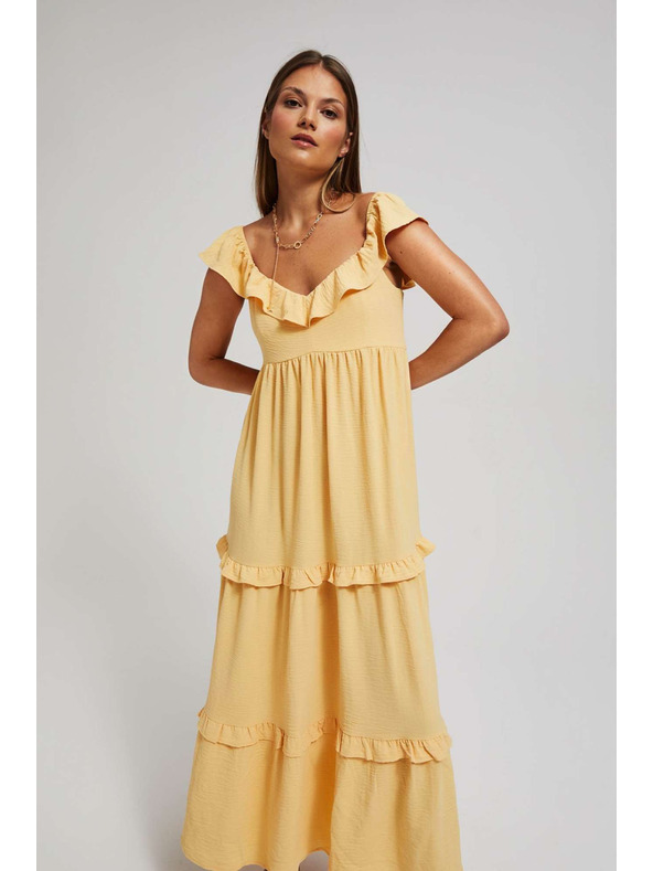 Moodo Žuta ženska haljina Moodo