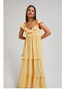 Moodo Žuta ženska haljina Moodo
