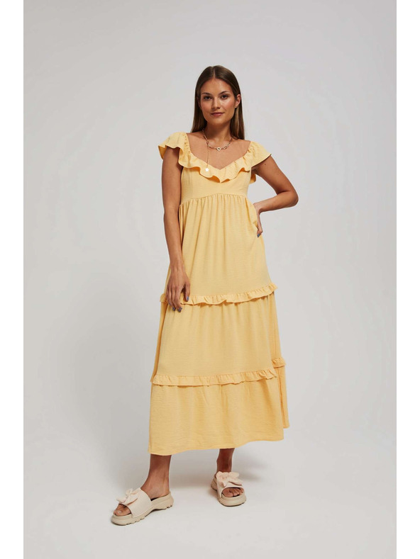 Moodo Žuta ženska haljina Moodo