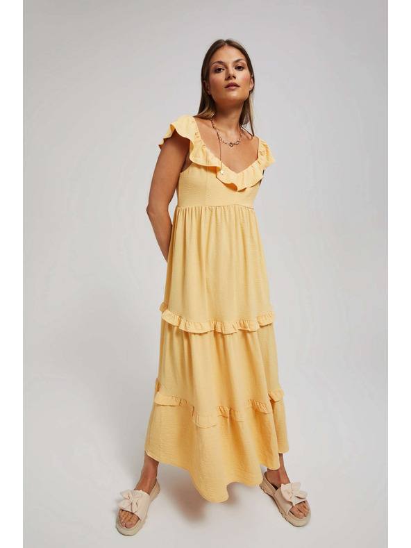 Moodo Žuta ženska haljina Moodo