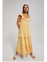 Moodo Žuta ženska haljina Moodo