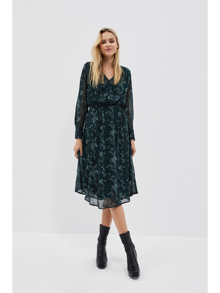 Moodo Moodo zelena ženska haljina