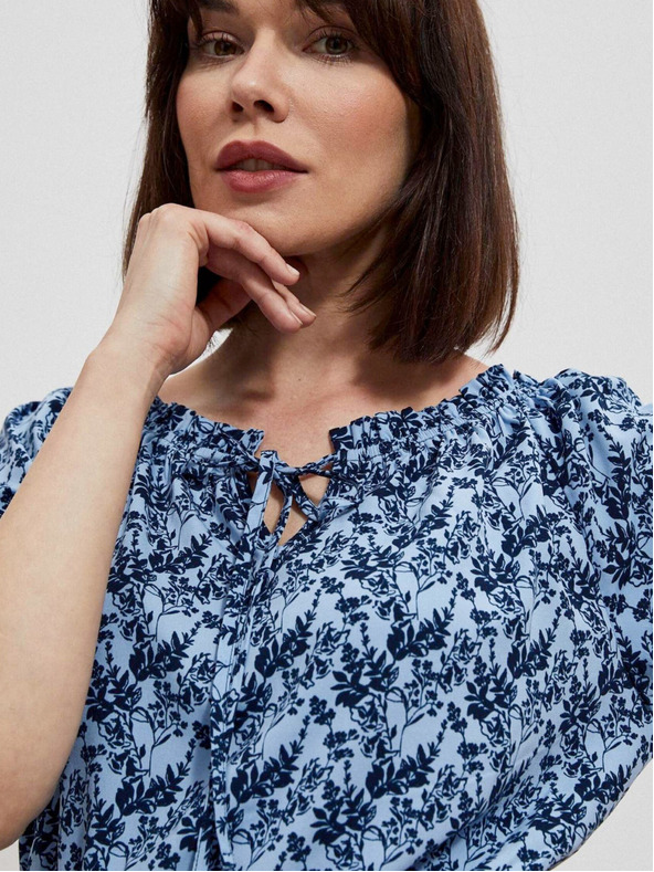 Moodo Moodo ženska plava cvjetna haljina