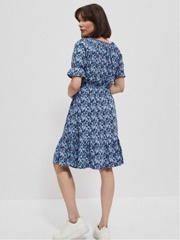 Moodo Moodo ženska plava cvjetna haljina