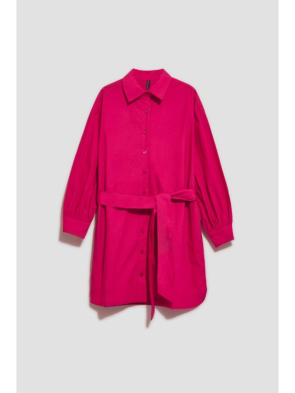 Moodo Ružičasta Moodo ženska haljina-košulja