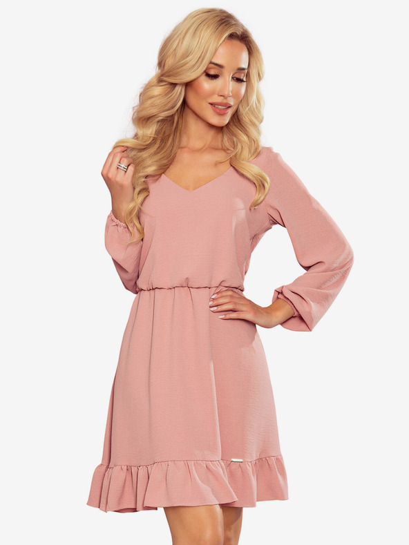 numoco Haljina s dekolteom - prljavo roza Numoco BAKARI