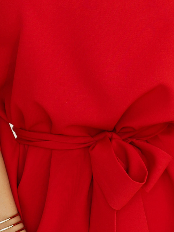 numoco Crvena ženska haljina sa pojasom Numoco