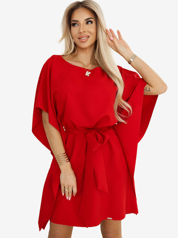 numoco Crvena ženska haljina sa pojasom Numoco