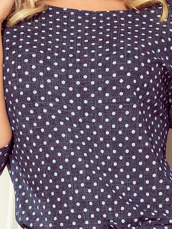 numoco Sportska haljina s vezicama i džepovima - Numoco traperice na točkice