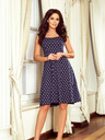 numoco Haljina s izrezom - tamnoplava na točkice Numoco STELLA