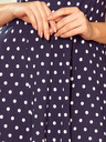 numoco Haljina s izrezom - tamnoplava na točkice Numoco STELLA