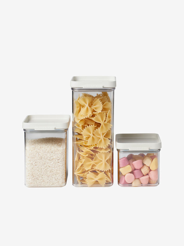 Mepal Set posuda za hranu Mepal Omnia Nordic White (3 kom)