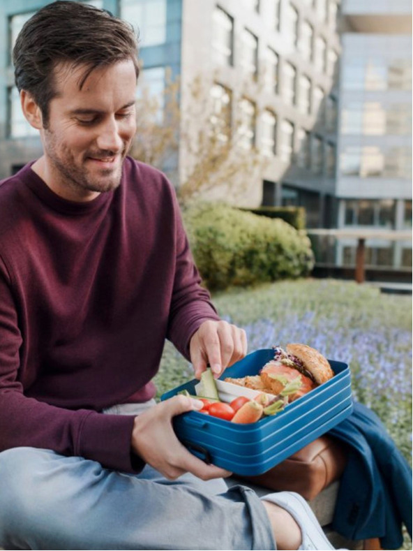 Mepal Tamno ružičasti ručni box Mepal Bento