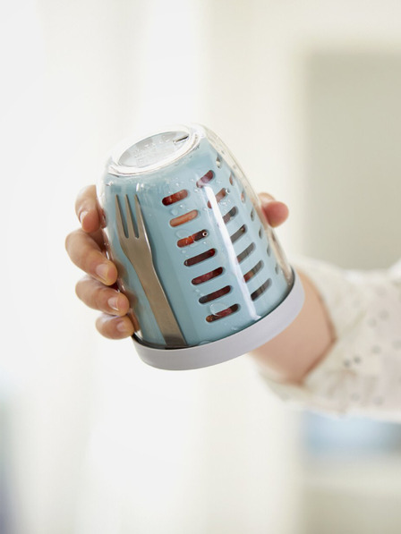 Mepal Mepal Ellipse svjetlo zelena kutija za grickalice s cjedilom (600 ml)