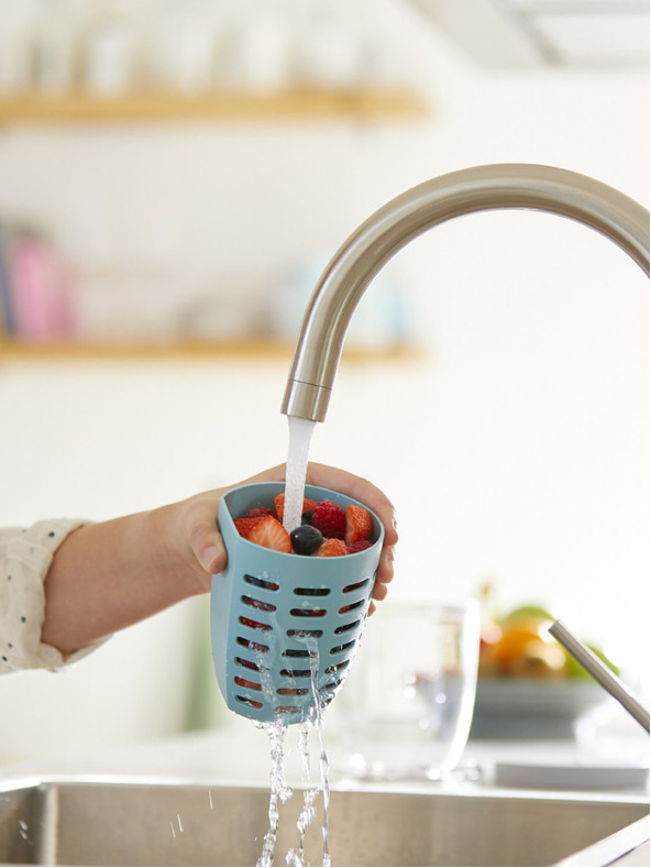 Mepal Mepal Ellipse svjetlo zelena kutija za grickalice s cjedilom (600 ml)