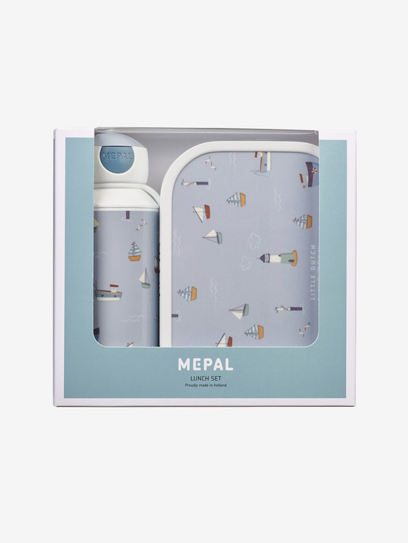 Mepal Svijetloplavi set za grickalice s uzorkom za djecu Mepal Campus Little Dutch Sailor Bay