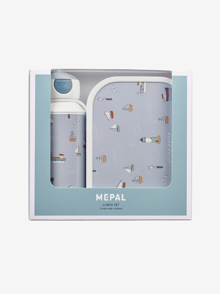 Mepal Svijetloplavi set za grickalice s uzorkom za djecu Mepal Campus Little Dutch Sailor Bay