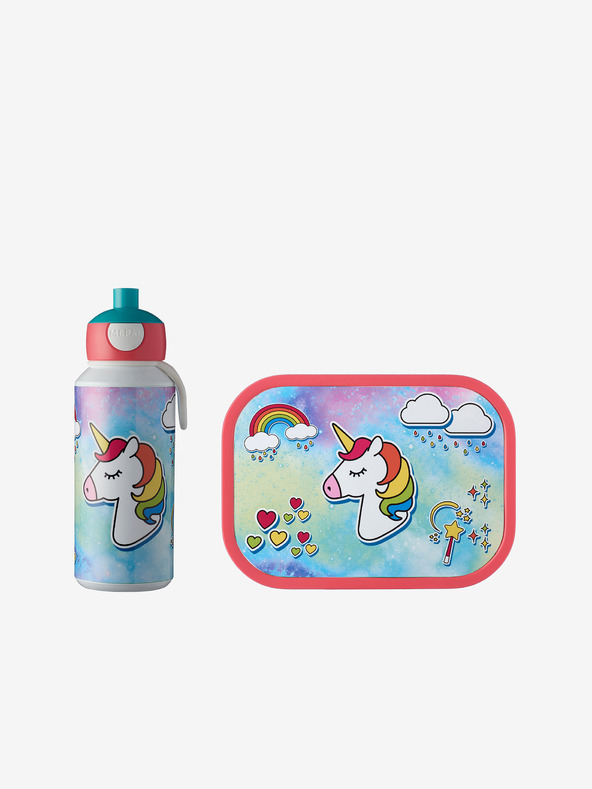 Mepal Svijetlo plavi set za užinu za djecu Mepal Campus Unicorn